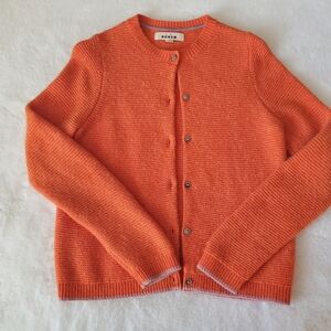 Boden Kids Vibrant Orange Cardigan